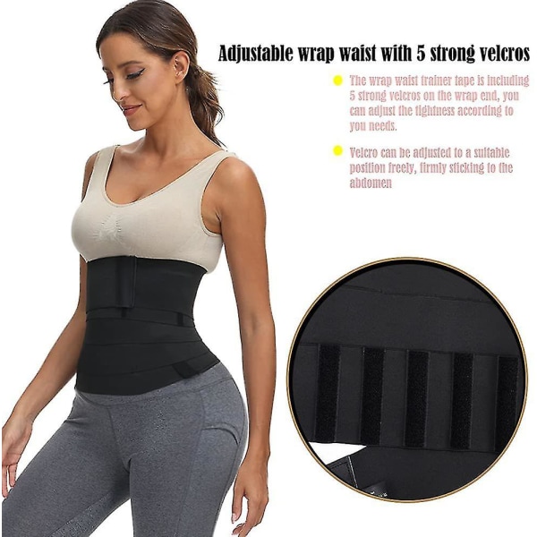 Bandasje Wrap Midjetrener Tape Usynlig Midjetrimmer Wrap Lumbal For Midjeavlastning Kroppsformer Bindebelte 5 Meter 5 Meters