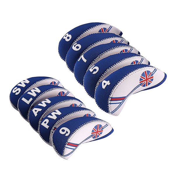 10 st Huvudskydd Klubbskydd Brittisk Neopren Klubbhuvudskydd Järn Puttarhuvudskydd Puttarhuvudskydd 10pcs
