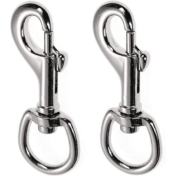 2 stycken husdjursvridbara krokar, hundvridbara krokar, vridbara utlösningsklämmor, vridbara snabbfästen, för halsband hundryggsäck spänne ryggsäckar bilnyckel