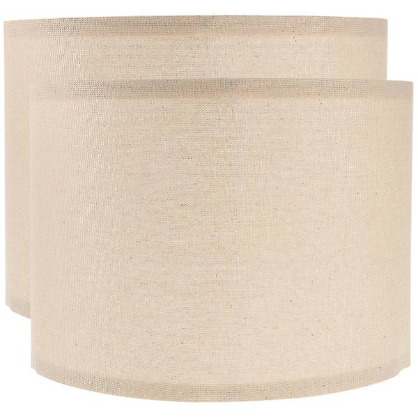 2 st Tyglampskärmar Enkla Bordlampskärmar Sovrum Vardagsrum Lampskärm Ljusgul 84X19X0.3CM Light Yellow 84X19X0.3CM