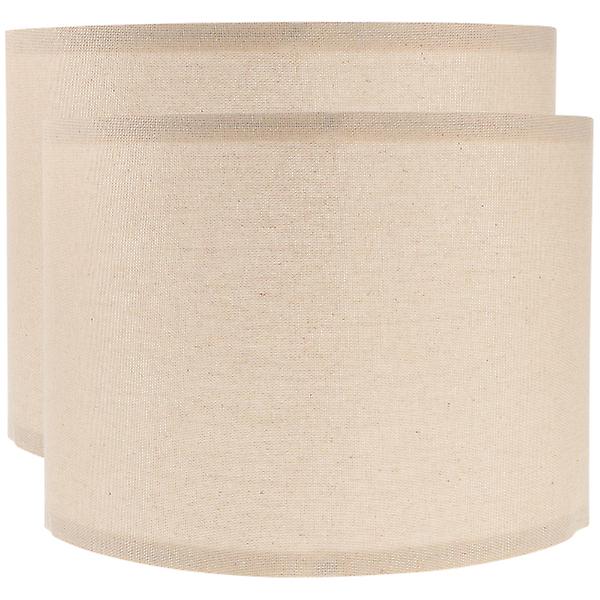 2 stk Stofflampeskjermer Enkle Bordlampeskjermer Soverom Stue Lampshade Lys Gul 84X19X0.3CM Light Yellow 84X19X0.3CM