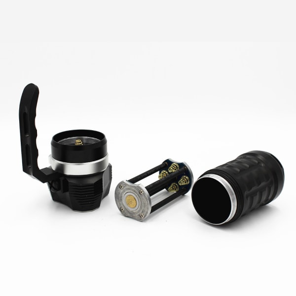 4000 Lumen LED Dykkerlygte, Super Lys 100m Under Vand og Kraftig Vandafvisende Lommelygte med Magnetisk Kontrolkontakt.