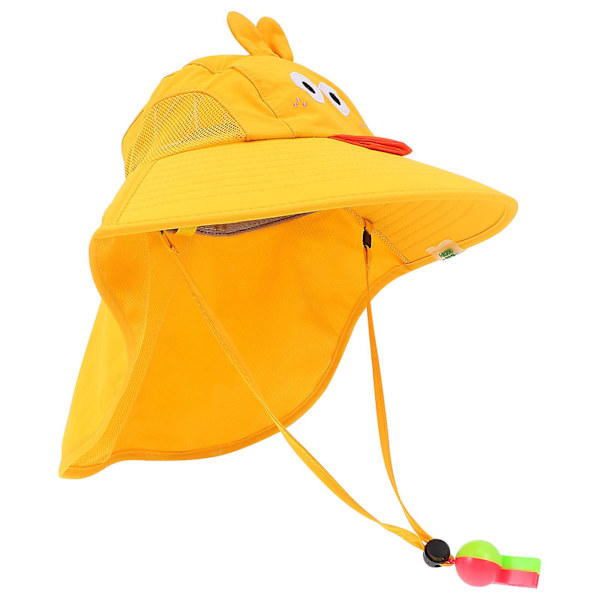 Poikien kalastushattu kesähattu lasten taaperon ämpärihattu ulkoilma-aurinkohattu lasten aurinkosuojahattu Keltainen Yellow 30X30CM