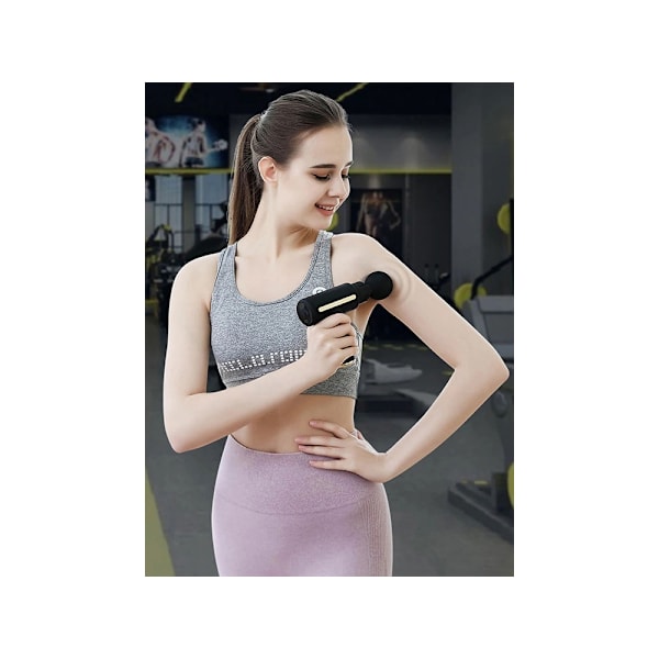 Hierontapistooli / Lihaspistooli / Massage Gun - Langaton - Musta_ru Black Svart