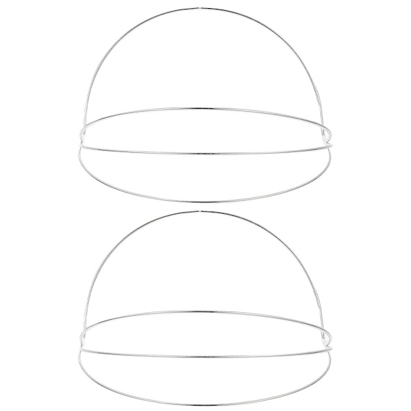 2 stk. Krone DIY Base Enkel Pandebånd Tilbehør Hovedbeklædning Håndværk Fremstilling Prop Hvid 16x14.5cm White 16x14.5cm