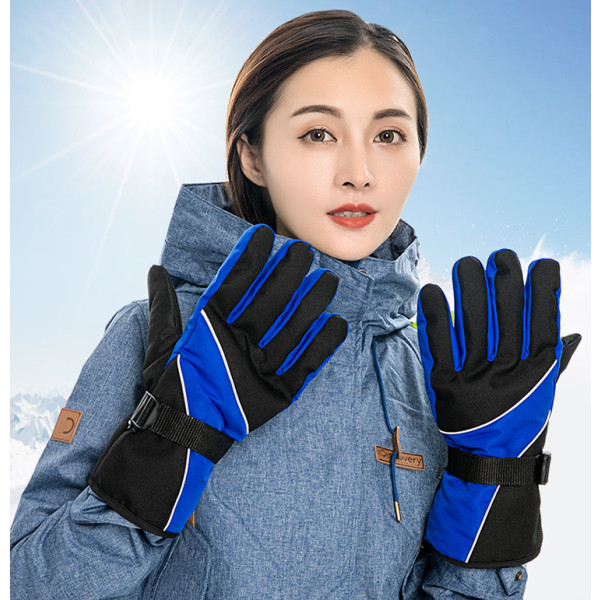 Vintervarma handskar Skidhandskar Utomhushandskar Bergsbestigning Ridhandskar Blå