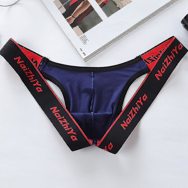 Mäns Jock Strap Underkläder Kalsonger Underbyxor Tanga MBlå M Blue