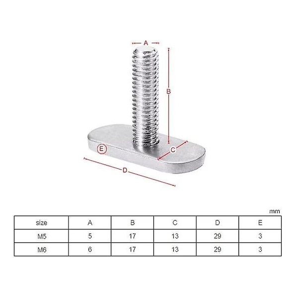 Vandfartøj Kano Båd Rustfrit Stål Udendørs Rælingsbolte Kajak Skruer Mini Hardware Fastgørelseselementer Kajak Kano Båd Mods Vandski Tilbehør Fiskeri 6 stk