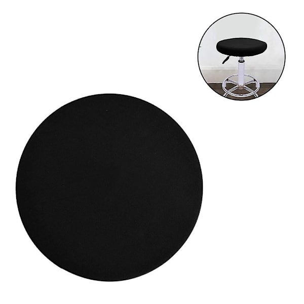 2 kpl Kangas Toimisto Kokouskalusteet Tarvikkeet Jakkara Peite Pyöreä Baarijakkara Peitteet - Super Pehmeä Ja Pestävä Elastinen Jakkara Päällinen 3045cm ChBlack Black