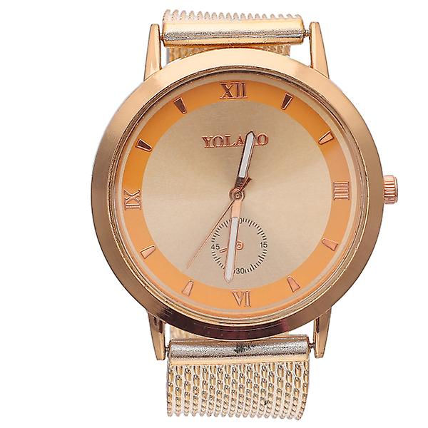 Naisten Lounge Set Alloy Band Naisten Kellon Tytöt Vapaa-ajan Rannekello Naisten Rannekello Naisten Rannekello Automaattiset KellotGolden25X4X0.9CM Golden 25X4X0.9CM