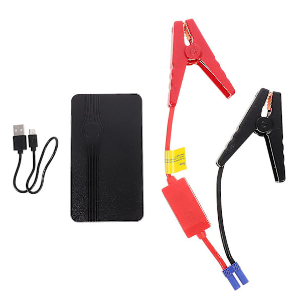 1 Sarja Hätäauton Akun Latauslaite 6000mah Auton Käynnistyslaite Auton Tarvikkeet Musta 13.9X7.9cm Black 13.9X7.9cm