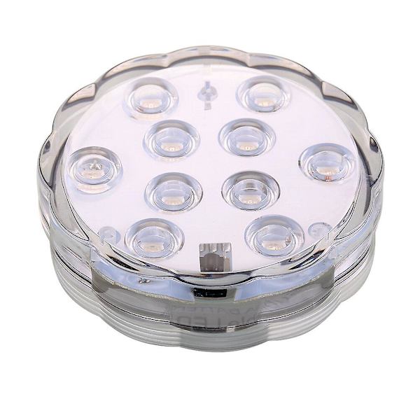 4 stk. Lyse Vandtætte LED-lys Vaselys Under Vand LED-lys Swimmingpool Lys Hvid White