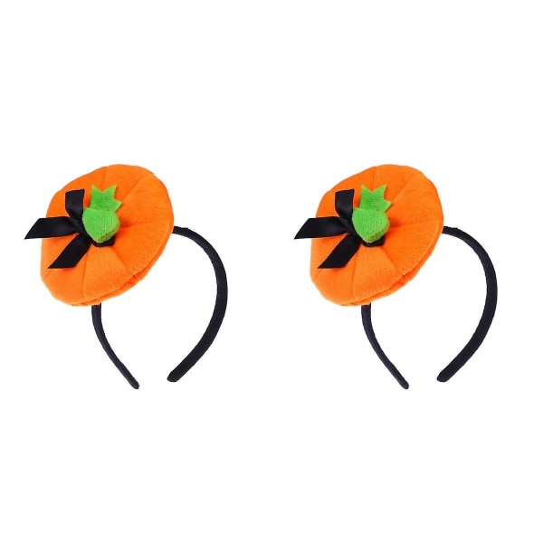 2st Halloween Pannband Pumpa Hatt Form Hår Huvudbonad För Kostym Party Maskerad (orange) 2st18. 2pcs 18.5X16.5cm