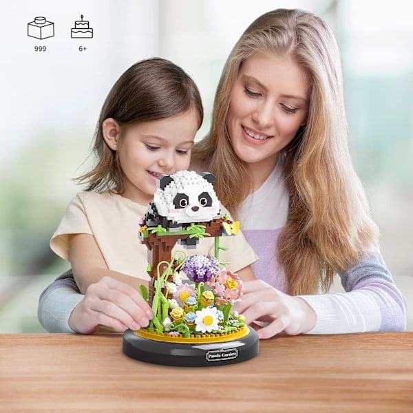 Uggla Blomsterbuket Byggesæt til Voksne, Dyr Blomster Planter Dekor med Støvdæksel, Fødselsdagsgave Byggelegetøj til Drenge Piger, 1123 PCS Mini-FS5-