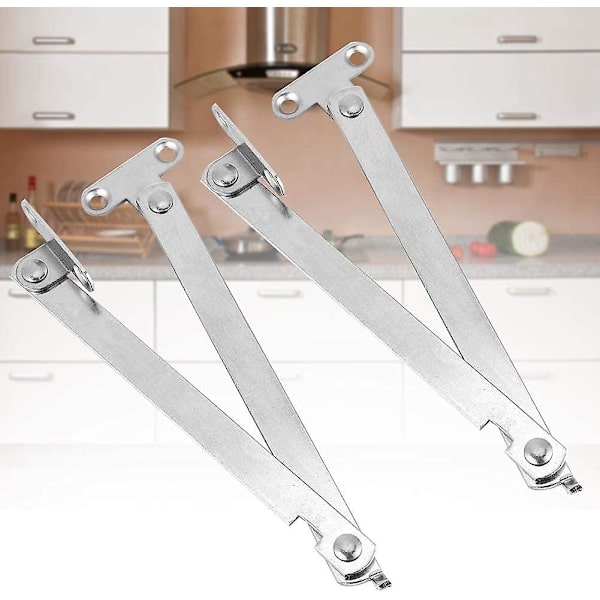 Skabsklapper, Hjem & Have Hjem & Køkken Hængsler Skabsdæmper Hængsel Soft Lift Up Strut Låg Klap Hold Stay Support (2 sæt, Sølv)
