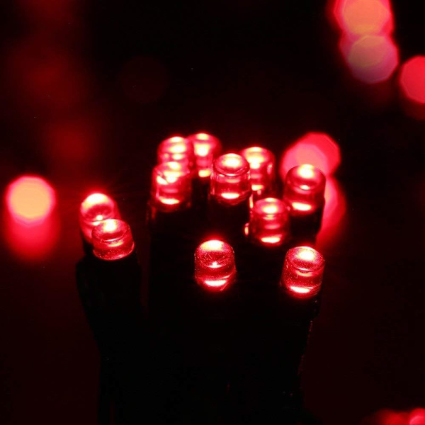 200 LED Solcellelys Garland Dekorasjon Utendørs Belysning Høytidsdekorasjon