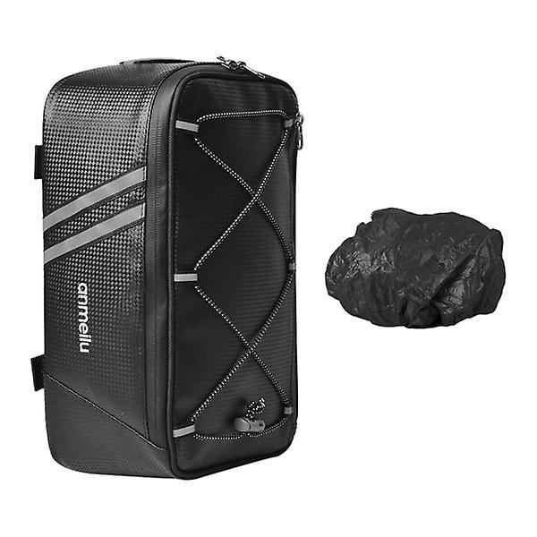 1 stk Praktisk Cykelpakke Tasker Vandafvisende Elcykel Bagagebærer Holdbar Cykel Haletaske Sort 29,5X16,5CM Black 29.5X16.5CM