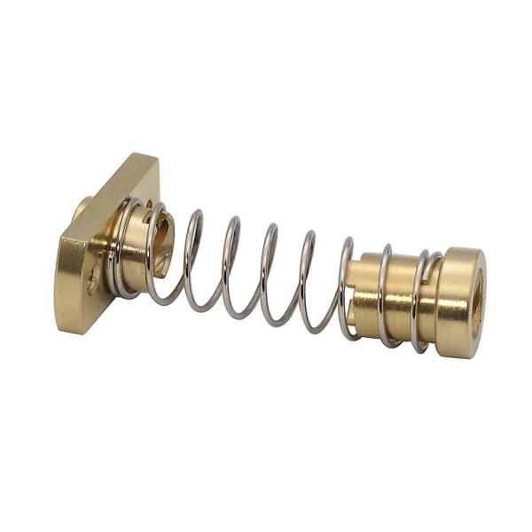 Sett med 2 messingfjærnøtter for CR10 Z T8 anti-retur akse for muttereliminering, for Ender Level 3 Ender 3 Pro V2 CR-10 Tornado 3D gjengede stang Acme 8