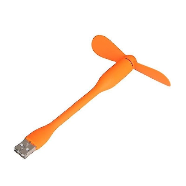 Mini Fleksibel Bøybar USB-vifte for Powerbank Laptop PC AC-lader Bærbar Håndvifte Datamaskin Sommer Gadget (6 stk)