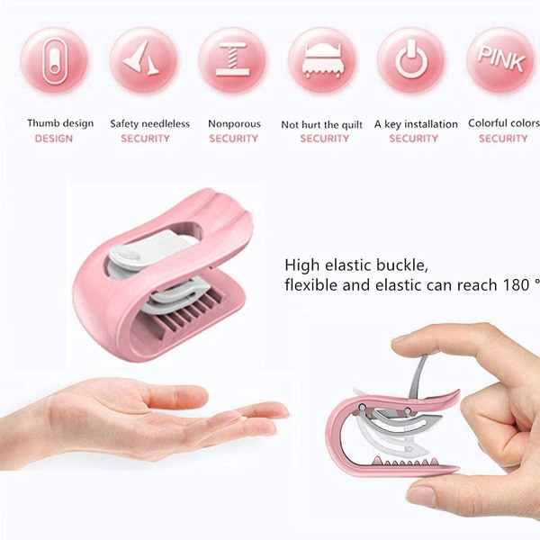 6 Styk Høj Elastisk Dyneclips Dyne, Nålefri Sikkerhedsdækken, Nålefri Høj Elastisk Dyne, Til Fastgørelse af Dyner