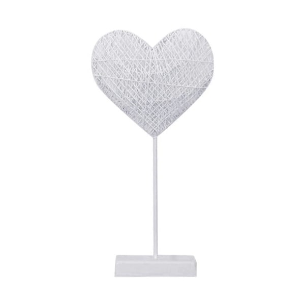 LED Dekorativ Lampe Liten Bordlampe Modelllampe DIY Rattan Hjerte Nattlys
