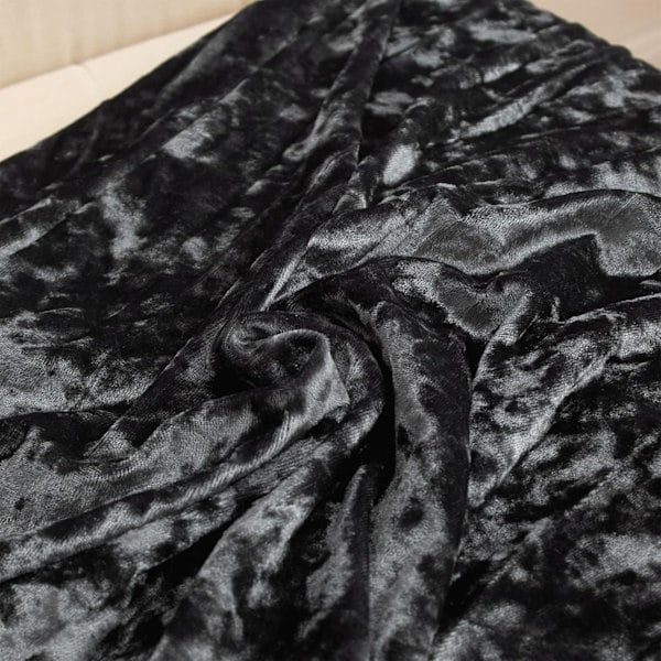 /Ryi/ (Musta sametti) Samettinen tuolinpäällinen, joustava tuolinpäällinen, 6 kpl, moderni irrotettava42-