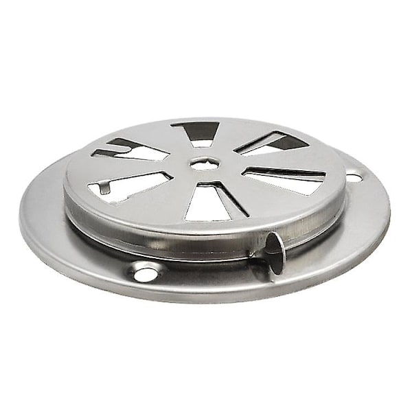 Rostfritt Stål Rund Luftventil Gitterlock Cirkulär Ventilationskåpa Rostfritt Stål Torktumlare Luftventil För Torktumlare Spjäll Termostat Ugn (1st, Silver)