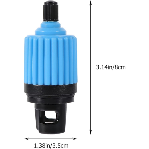 Professionel Paddle Kajak Ventiler Pumpe Adapter Paddle Board Adapter (1 stk., Blå)