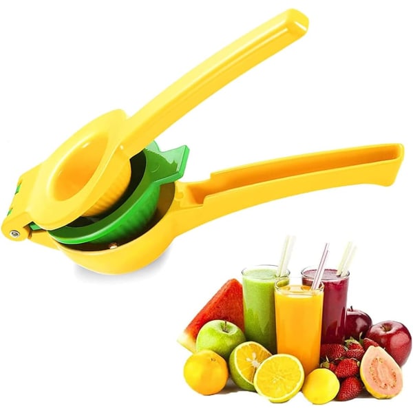 Högkvalitativ manuell citruspress - Citruspress för att pressa färsk juice, 2-i-1-citruspress med skål, diskmaskinsäker