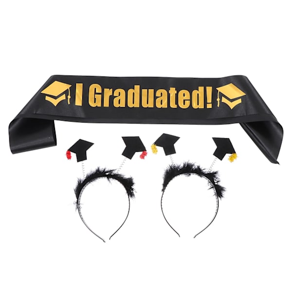 Satiinihiuspanta Graduointisash  Onnea Graduointiin Sash Unisex Satiinisash Sekalaiset Värit 158X9 Assorted Color 158X9.5CM