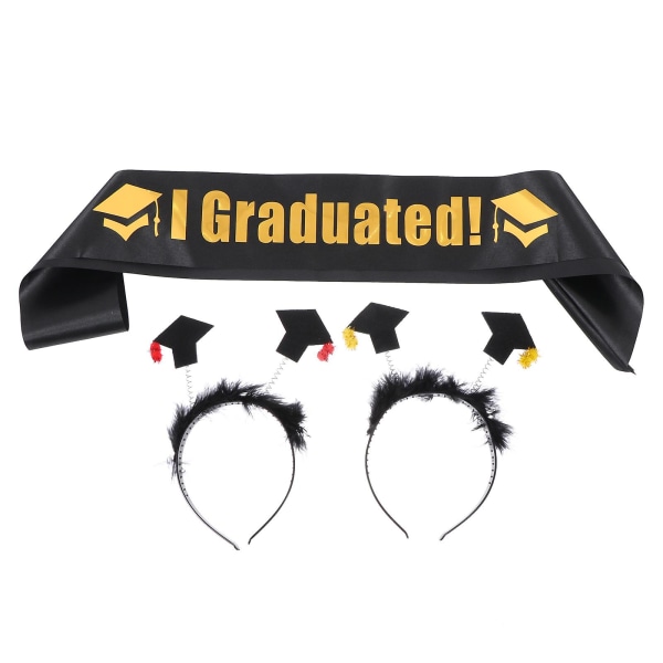 Satin Hair Scrunchie Graduation Sash Happy Graduation Sash Unisex Satin Sash Assorted Color158X9 Assorted Color 158X9.5CM