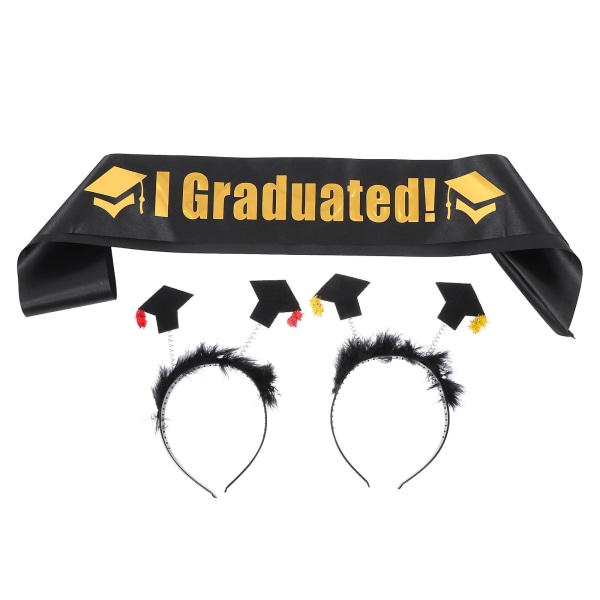 Satin Hårskrubb Graduation Sash  Happy Graduation Sash Unisex Satin SashAssortert Farge158X9 Assorted Color 158X9.5CM