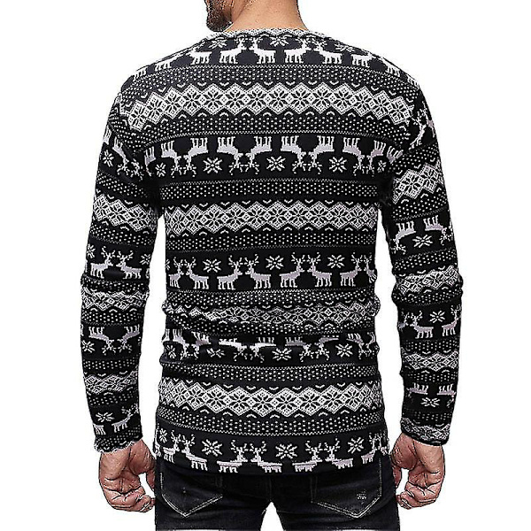 Herrar Tryckta T-shirts Rund Hals Långärmad Slim Fit Pullover Toppar För Våren 2XL 2XL