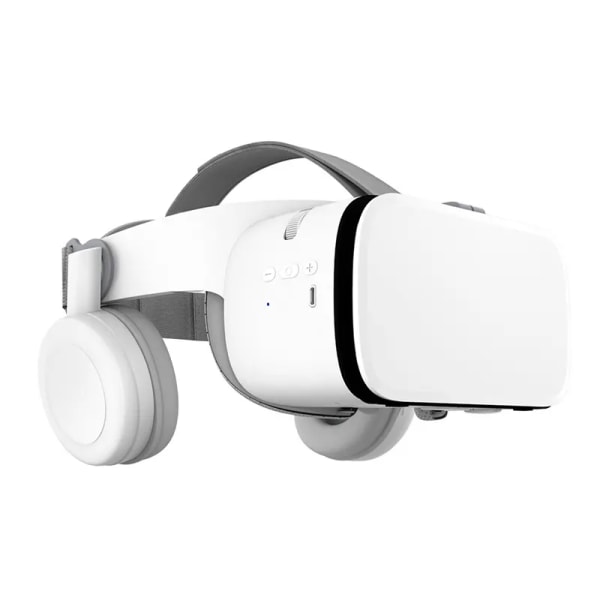 3D Virtual Reality VR-hodesett, VR-brillebriller med Bluetooth-headset, 3D Virtual Reality-briller for iPhone/Samsung-filmer og