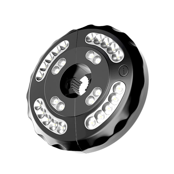 Parasollys - Oppladbare Utelukter for Patio Dekor, Patio Bordlys 28 LED 3 Lysmoduser, Kule Patio Bassengtilbehør Hagedekor