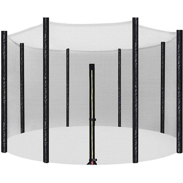 Universal Trampoline Safety Net, Breathable and Weather-Resistant, 360-Degree View, High Performance for Years, with Easy Installation and Adj...