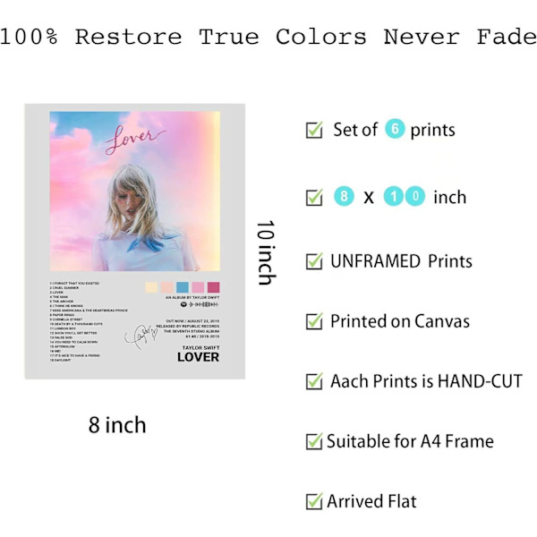 RYI_(20 x 25 cm) Taylor Swift Kansi Signeerattu Limited Editi-4-