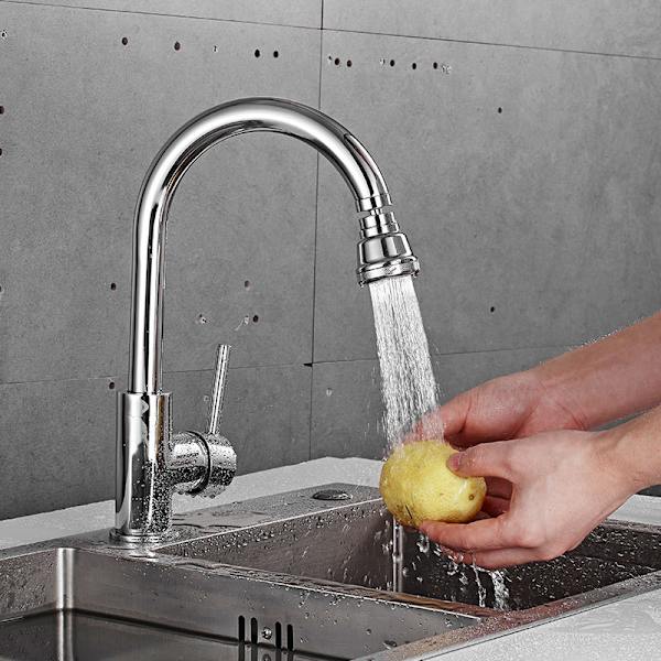 Köksblandare Sprayerfäste, Rörlig Kökskranhuvud, 360° Roterbart Anti-Splash Kranmunstycke
