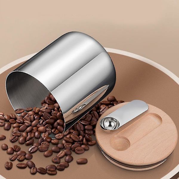 Kaffekanna Kompatibel Med Kaffebönor Med Sked, Lufttät Kanna Kompatibel Med Kök, Kaffebönor Te Socker Kock