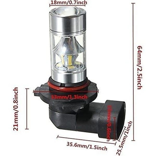 160w 9006 Led Pærer Hb4 Foglygter Lyse Pærer Dagkørelys Kørelys Pærer 126