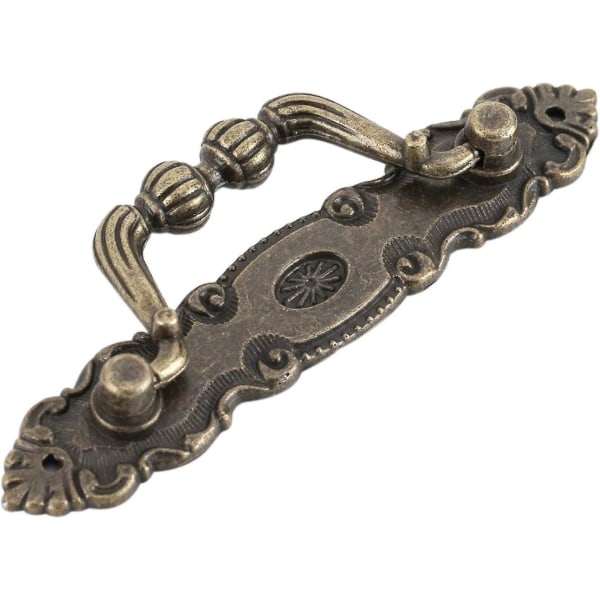 Elegant Løvemønster Jern Møbel Skuffe Skab Skrivebord Dørhåndtag Hardware Hjem DIY Indretning (2 stk, Kobberfarve)