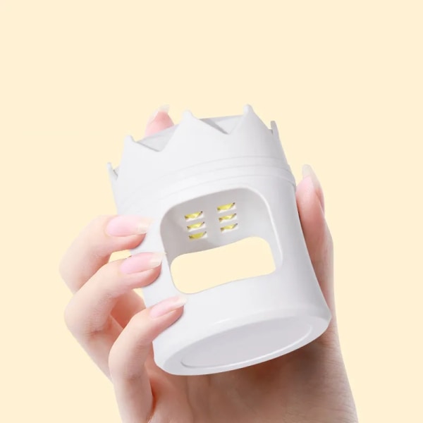LED-kynsilamppu minivalohoitokoneen kynsien leivontalamppu 18W valohoitoliimalla kovettuva nopeasti kuivuva kannettava kädessä pidettävä kynsilamppu