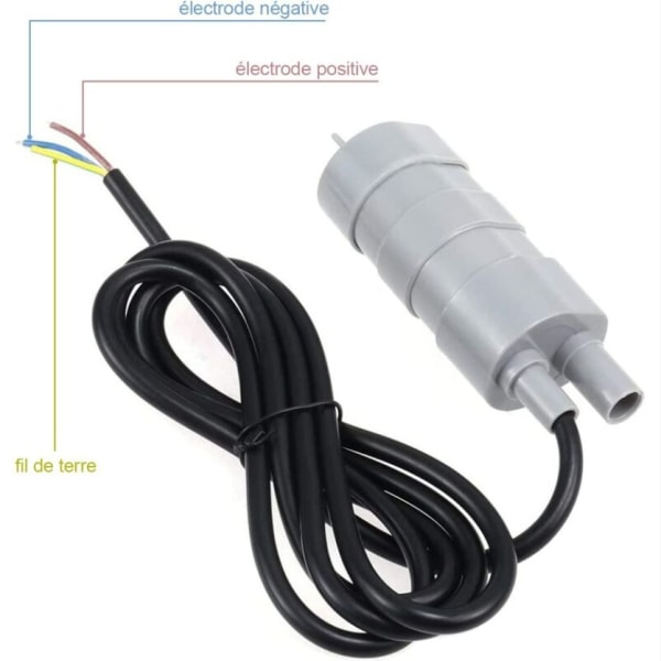 12V Uppotettava Vedenpumppu, 840L/H Suurivirta Pumput Mikro Moottori Vedenpumppu RV:lle, Lammelle, Akvaariolle, Fontäänille