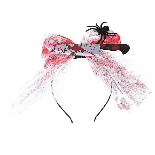 1 kpl Halloween-hiusnauha, kepposia ja pelottava asuste, juhlatarvikkeet 30x13cm 30x13cm