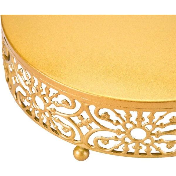10 Tommer Kagefad, 25, Bryllupskagefade Guld Kagefad, Elegant Dessert Display Stativ, Metal Cupcake Stativ Til Fest/bryllup/fødselsdag/aften(gul
