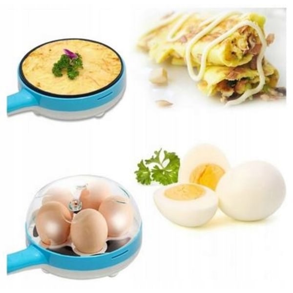 Mini elektrisk stegepande dampkoger omelet komfur flad bund non-stick æggekoger omelet pande