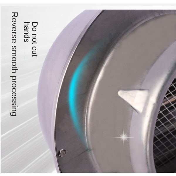 4 Tums Väggventilskydd Runda Avgasgaller Ventilation Utlopp Väggluftventil Torktumlare Huv Utvändig Extraktor