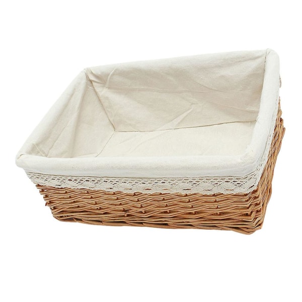 35 *25*13cm Plast Hyllfoder Bord Fruktkorg Seakgräs Lockad Korg Frukt Vävda Korg