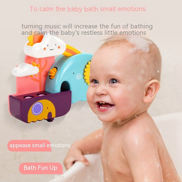 Baby Badelegetøj, Badekar Legetøj til Småbørn, Vandlegetøj til Børn med Bruser og Flydende Spruttende Legetøj, Baby Badekar Legetøjssæt