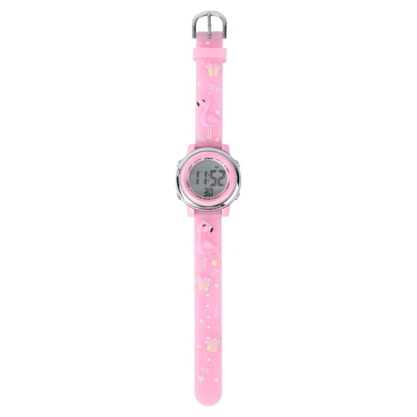 Kids Watches 3d Cartoon Waterproof 7 Color Lights Toddler Wrist Digital WatchPink20.7X3.8CM